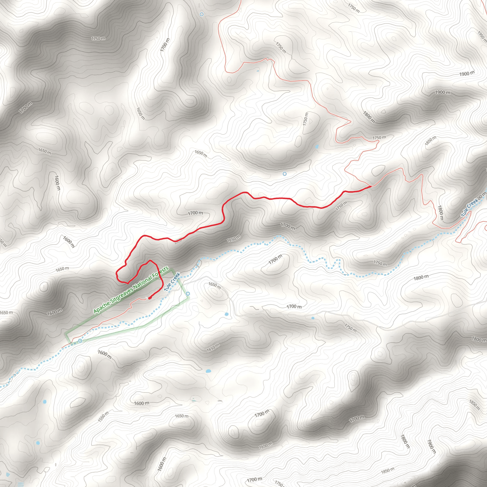 Tule Trail mobile static map
