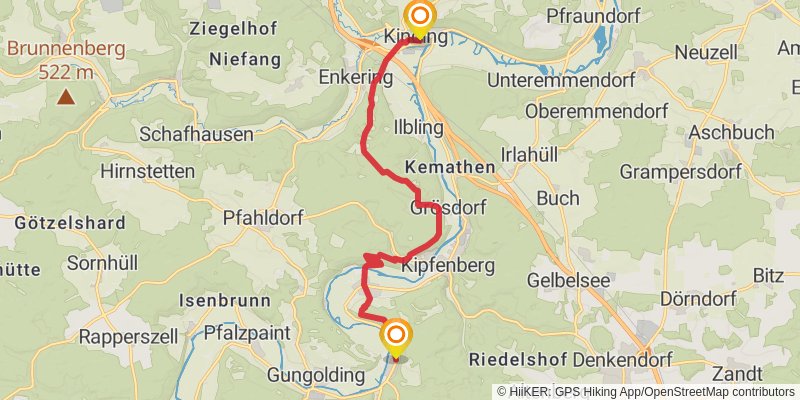 Altmülthal Panoramaweg stage 7 Map
