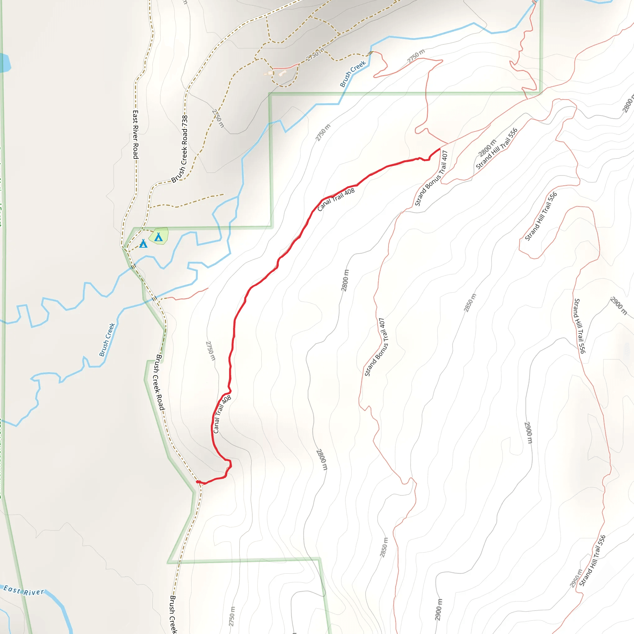 Canal Trail mobile static map