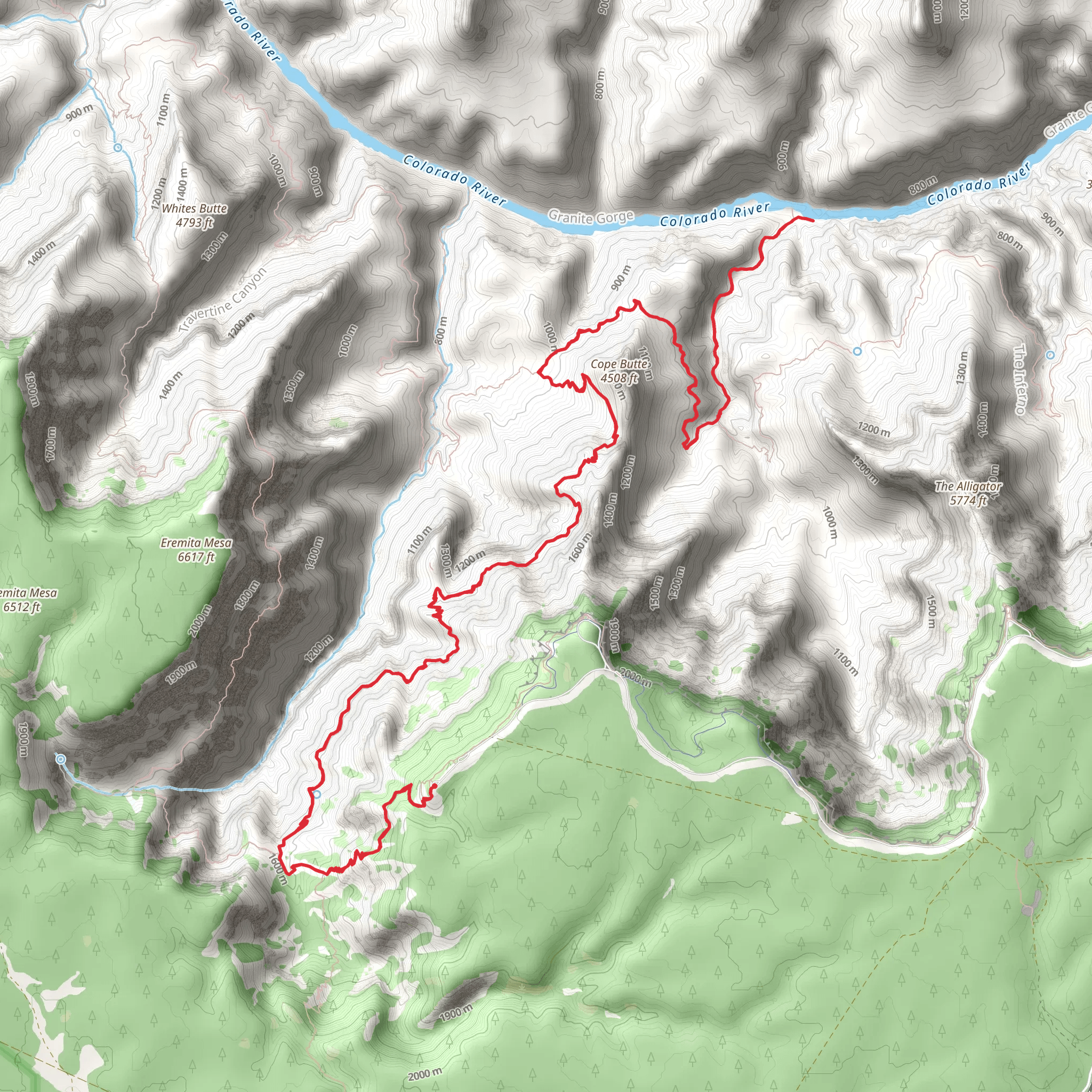Granite Rapids via Hermit Trail mobile static map