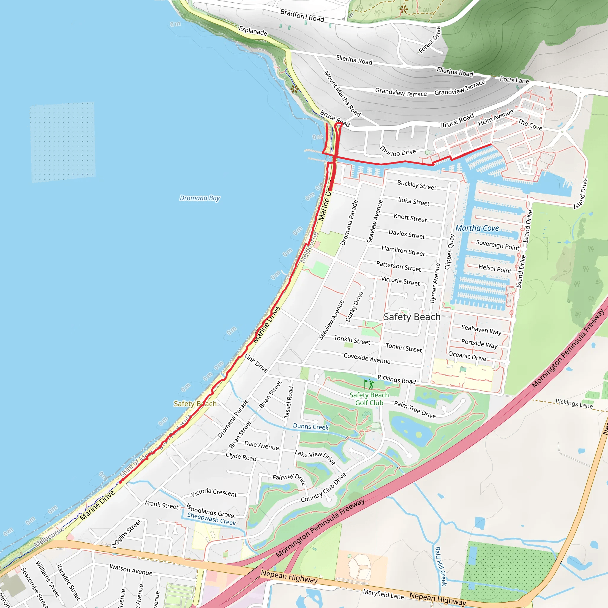 Safety Beach Walk mobile static map