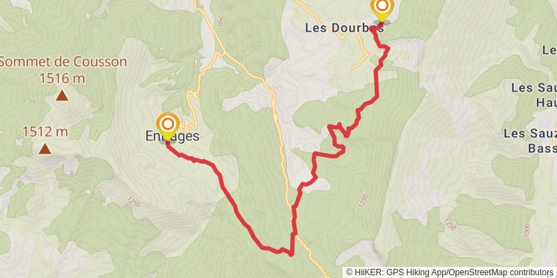 Grande Traversée des Préalpes stage 5 Map