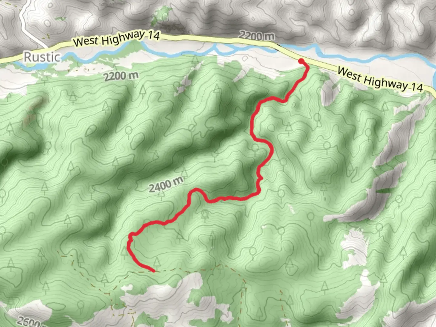 An image depicting the trail Lower Dadd Gulch Trail and its surrounding area.