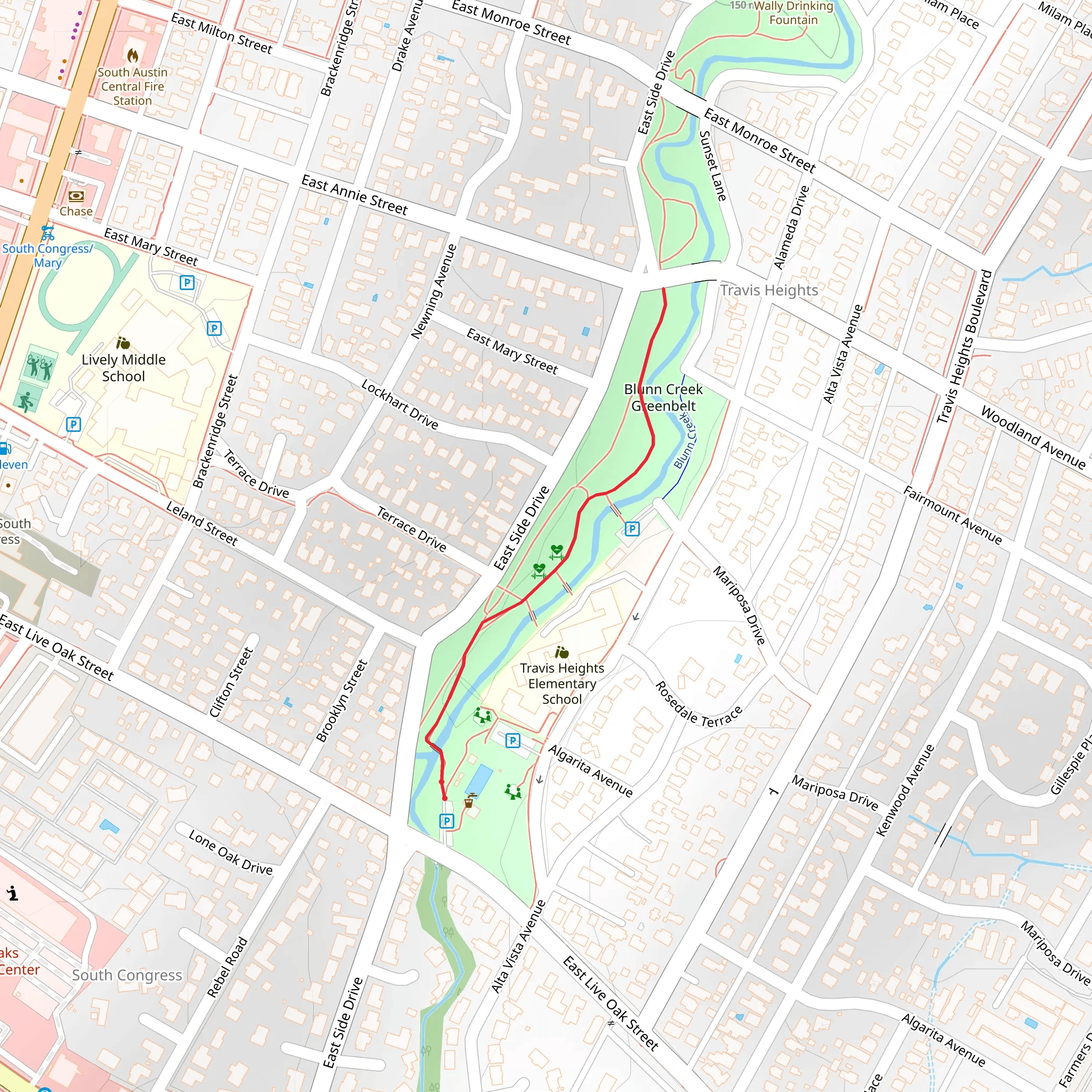 Blunn Creek mobile static map