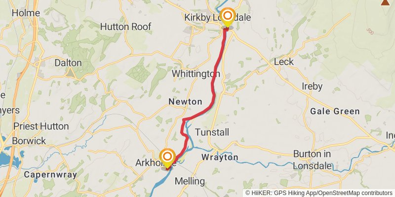 Lune Valley Ramble stage 2 Map