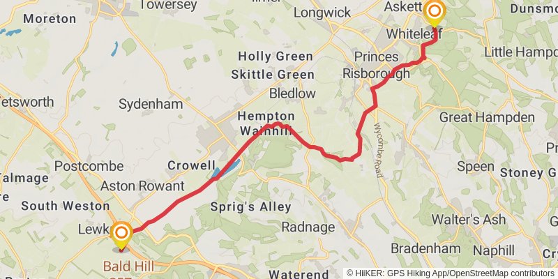 Greater Ridgeway Trail stage 17 Map
