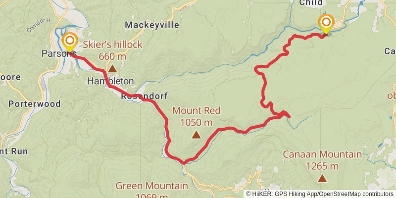 American Discovery Trail North Route stage 33 Map