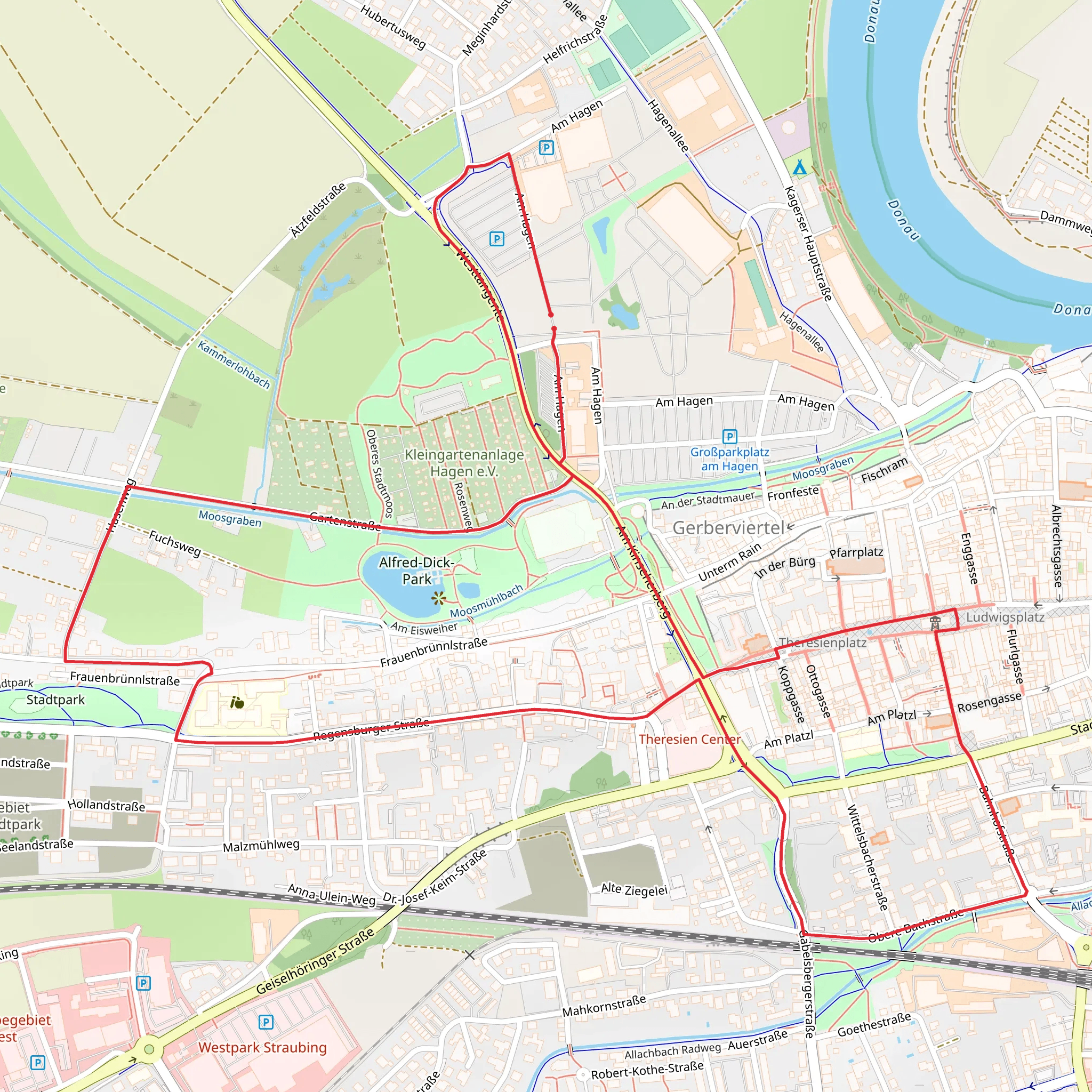 Hasenweg and Wanderroute via Nova Loop mobile static map