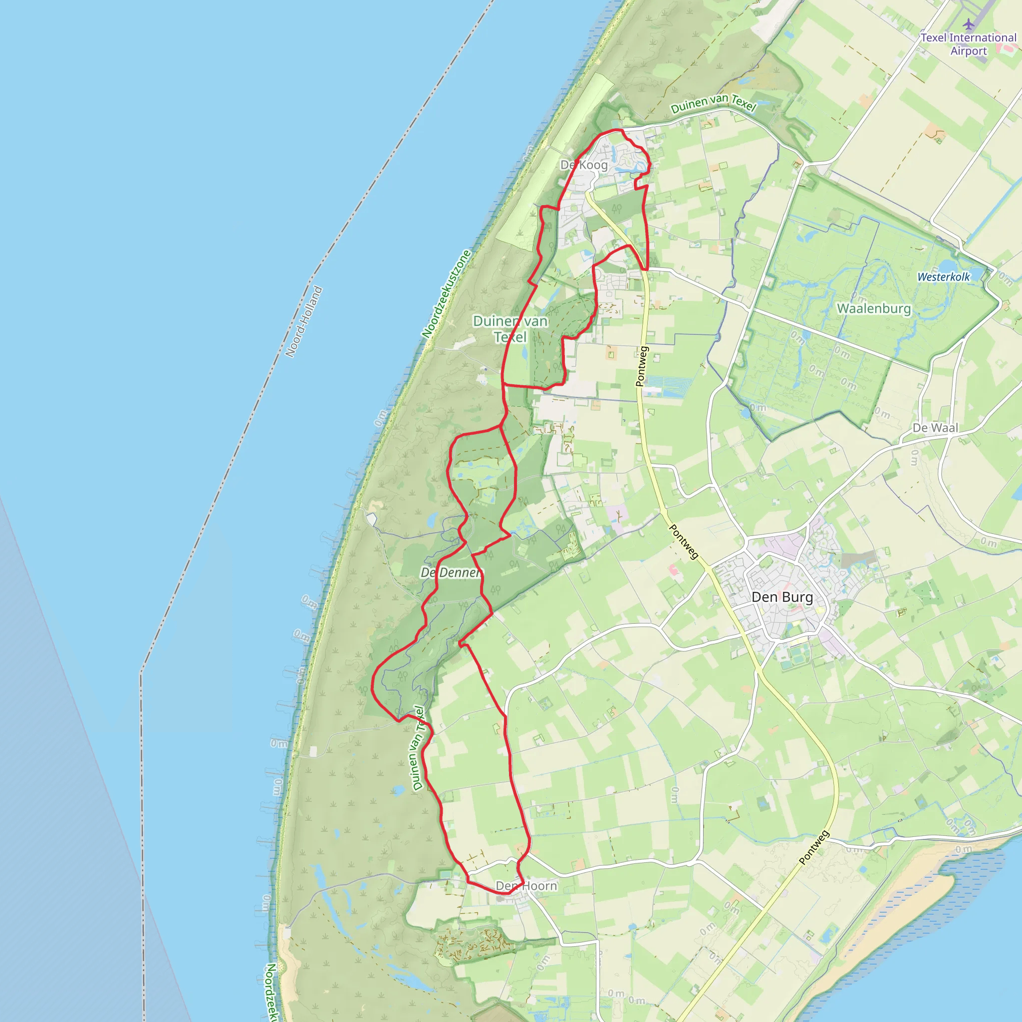 De Dennen Loop mobile static map
