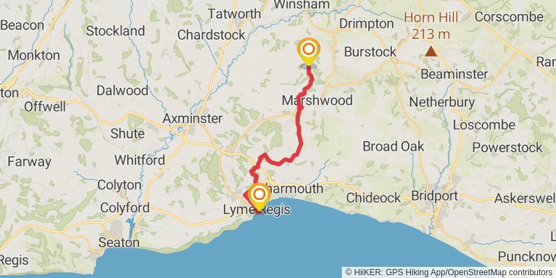 Wessex Ridgeway stage 12 Map