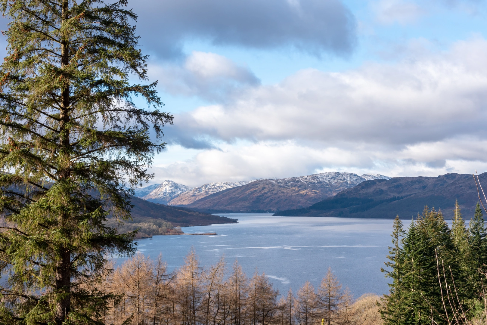An image depicting the trail Great Trossachs Path and its surrounding area.