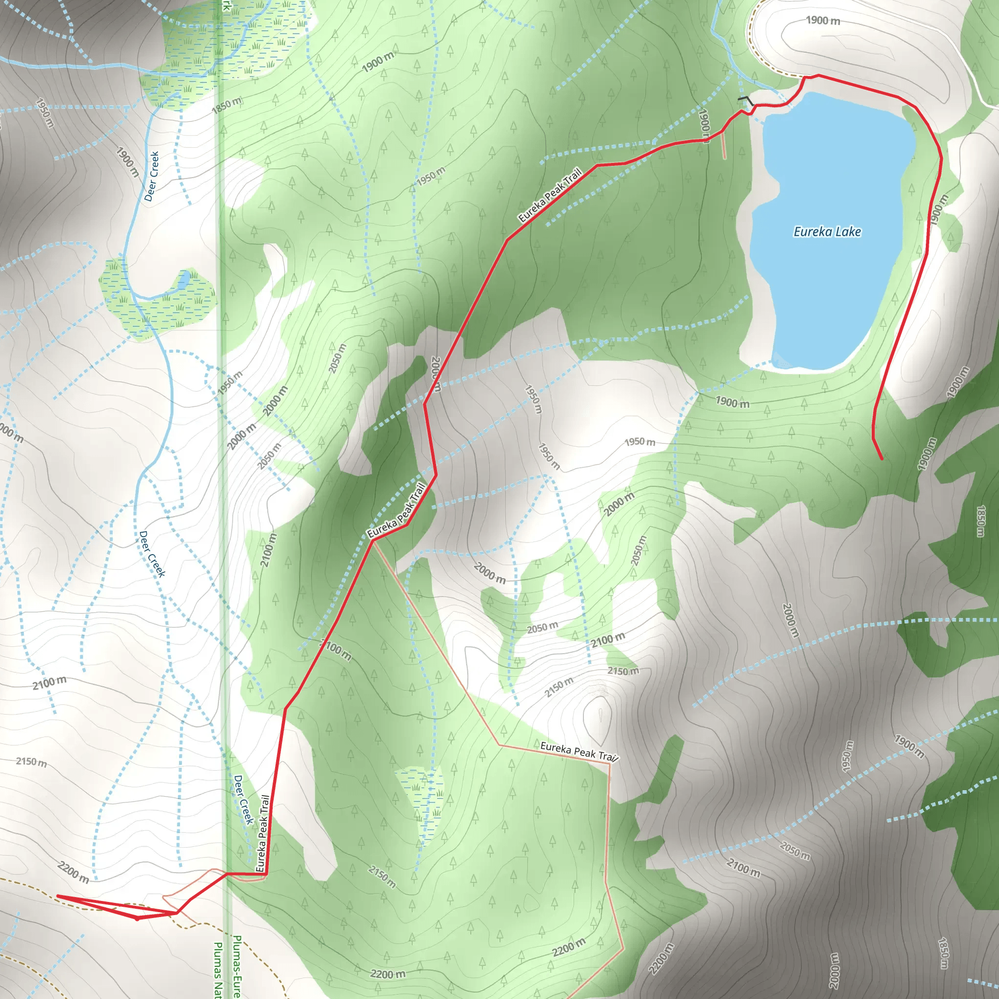 Eureka Lake mobile static map