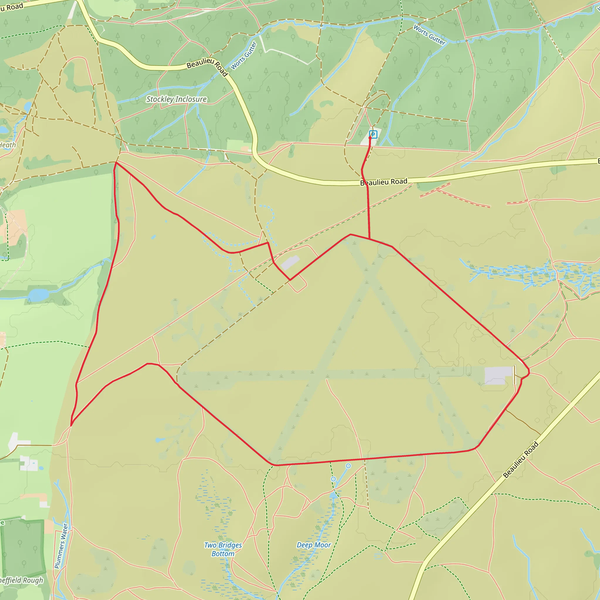 RAF Beaulieu near East Boldre mobile static map