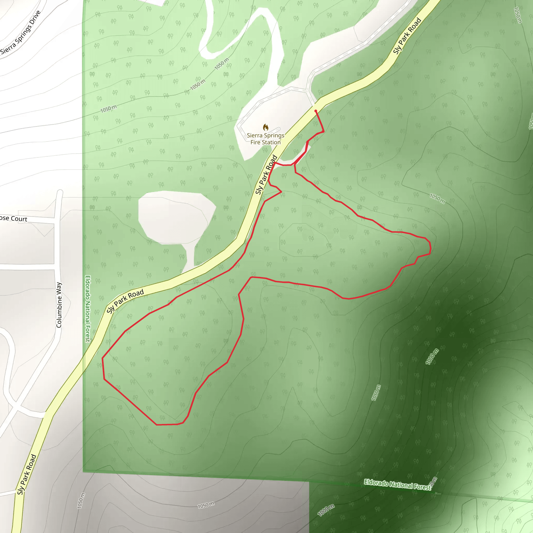 Cedar Park Trail mobile static map