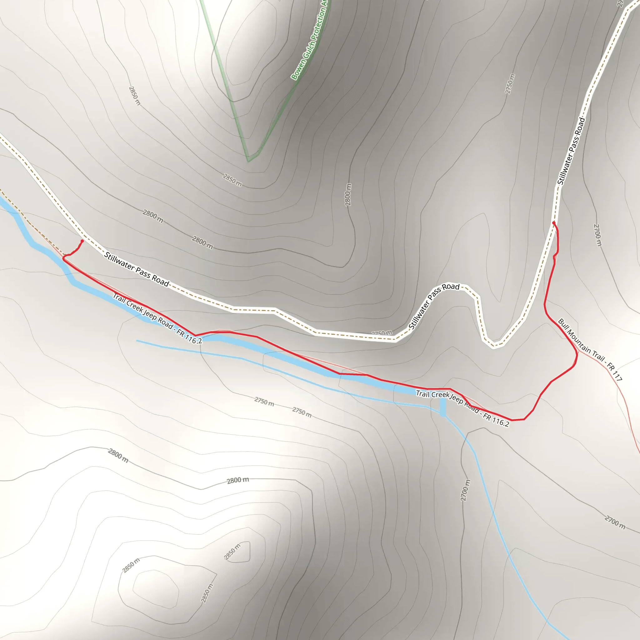 Bull Mountain Annex Trail mobile static map