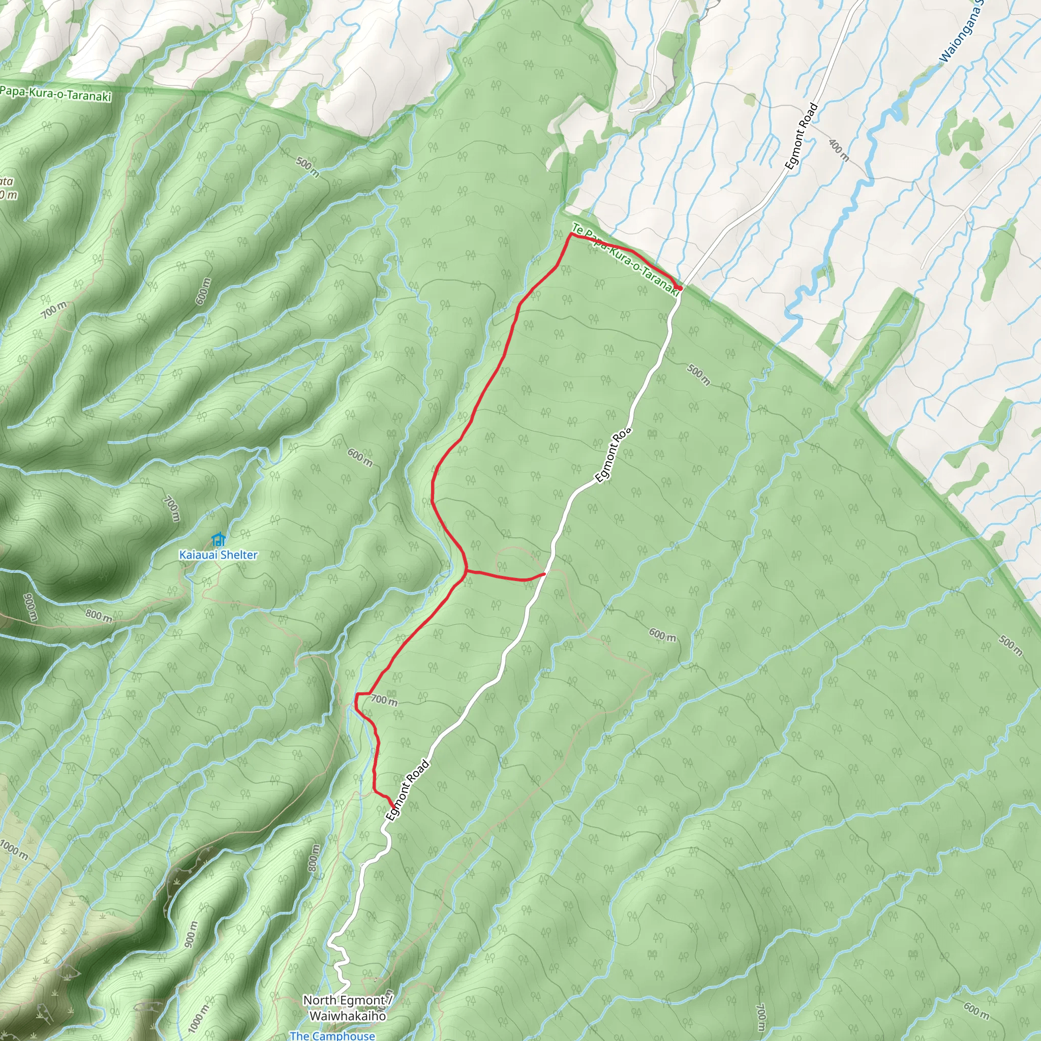 Waiwhakaiho Track mobile static map