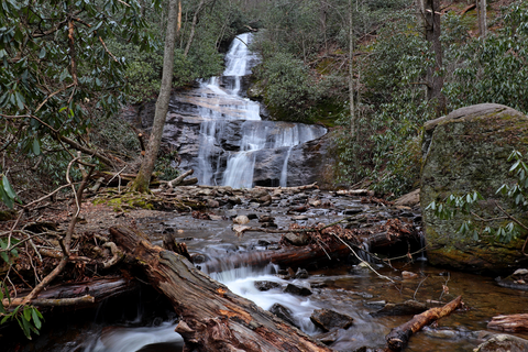 An image depicting the trail Higgins Bald via Black Mountain Camp Trail and its surrounding area.