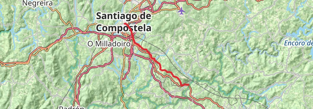 Camino Portugues do Interior stage 22 Map