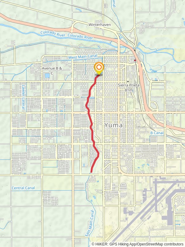 East Main Canal Linear Park Out and Back