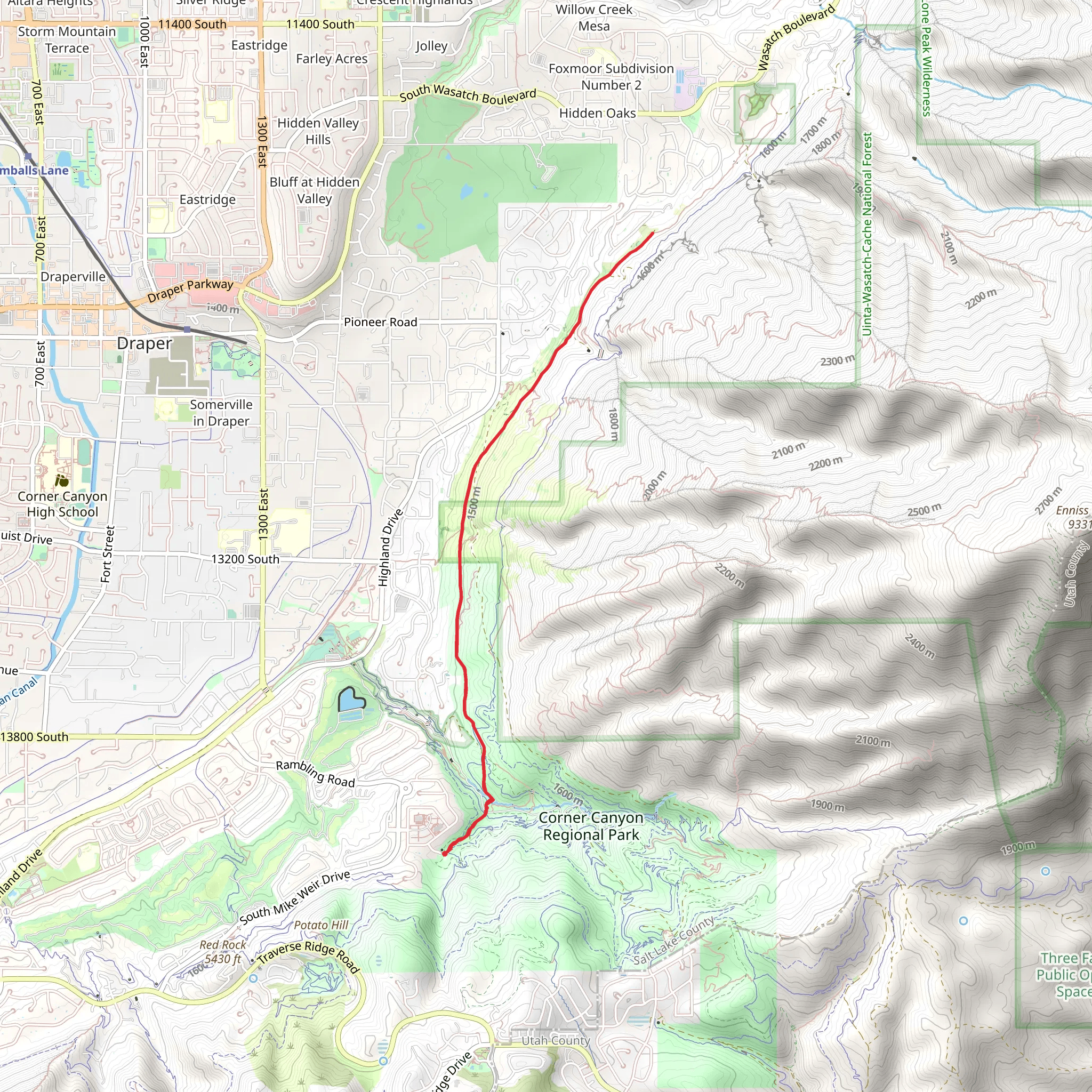 Aqueduct Trail mobile static map