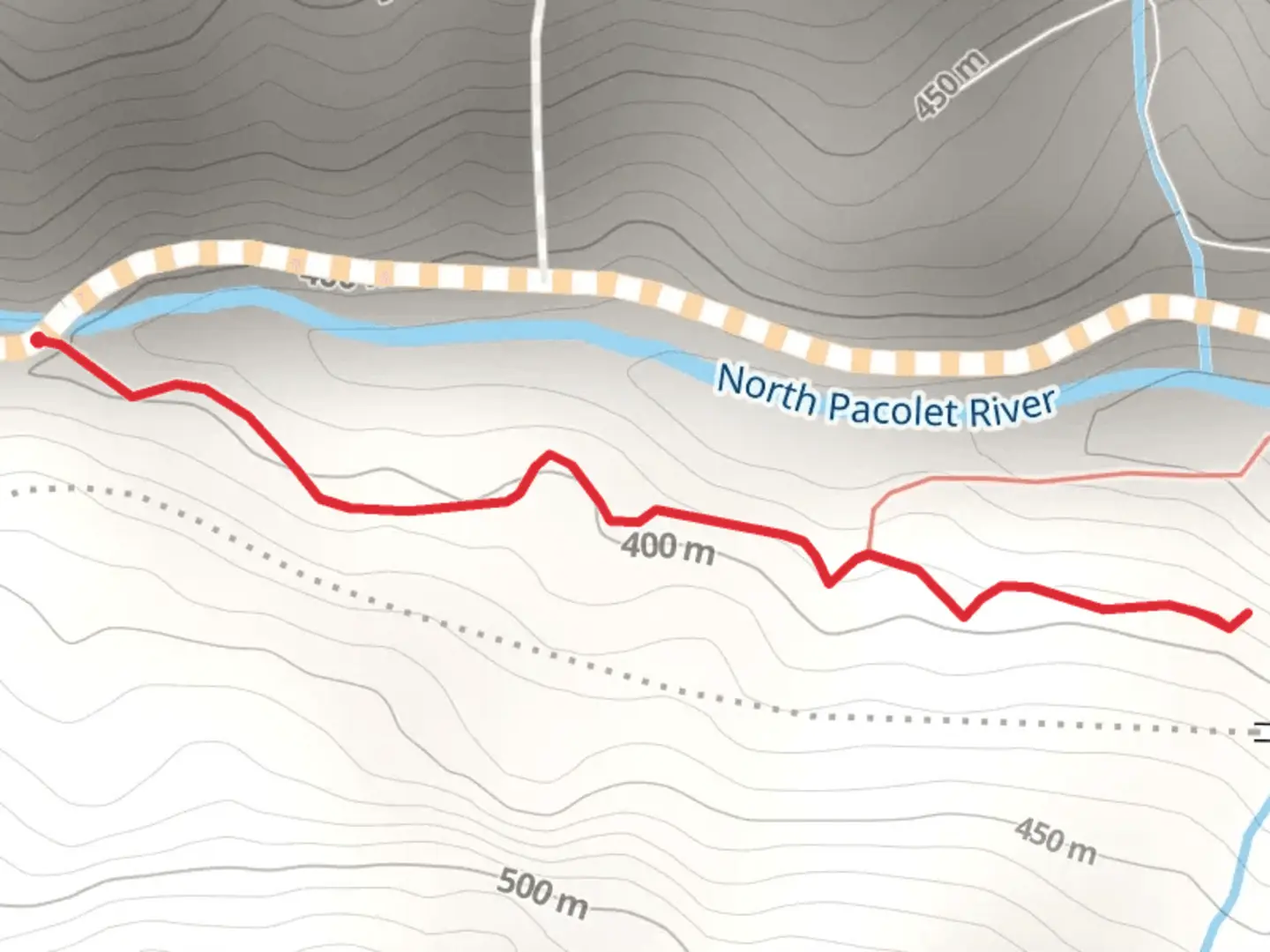 An image depicting the trail North Pacolet River Walk and its surrounding area.