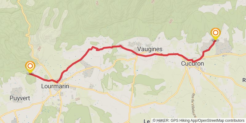 Tour of Luberon stage 5 Map