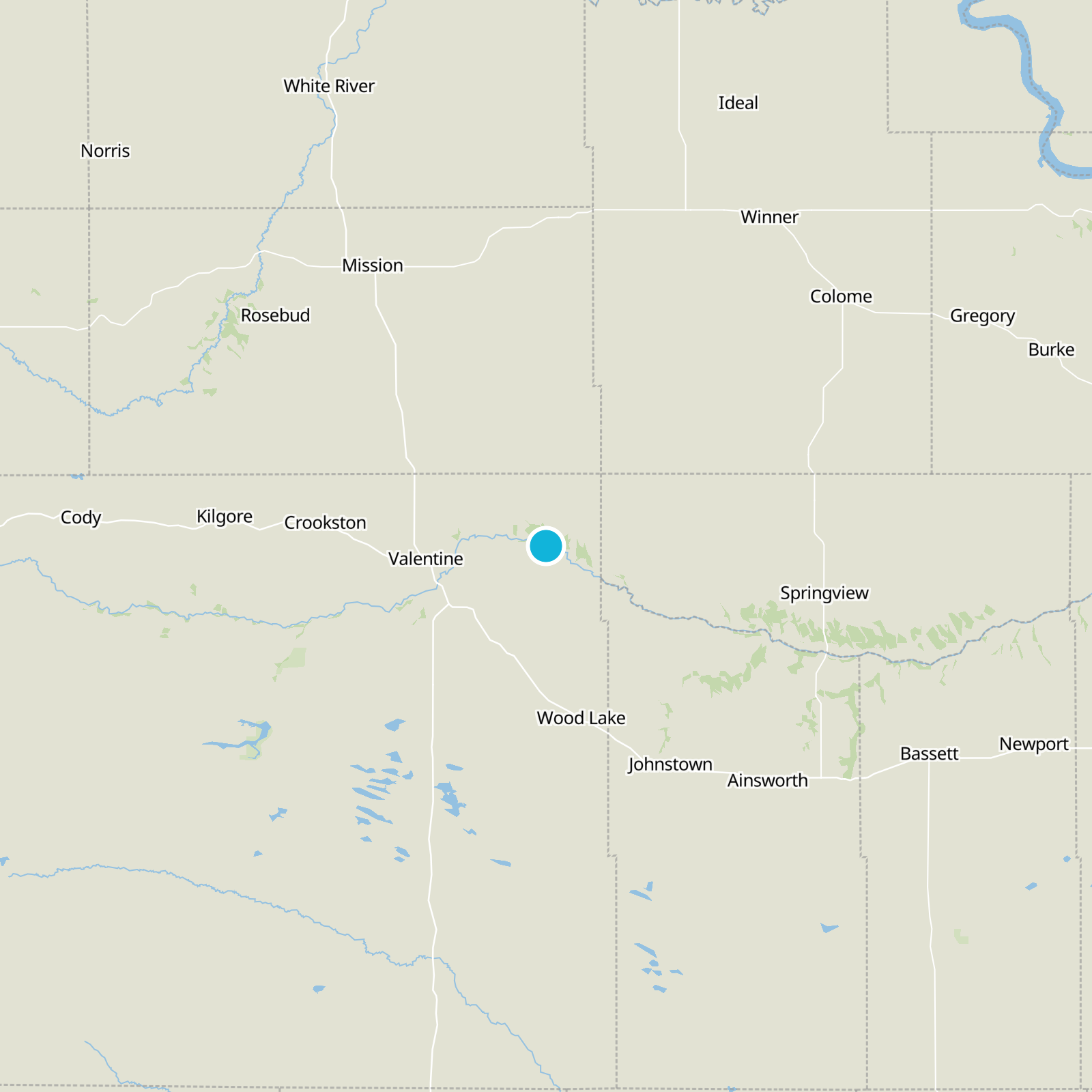 Cherry County Static Map