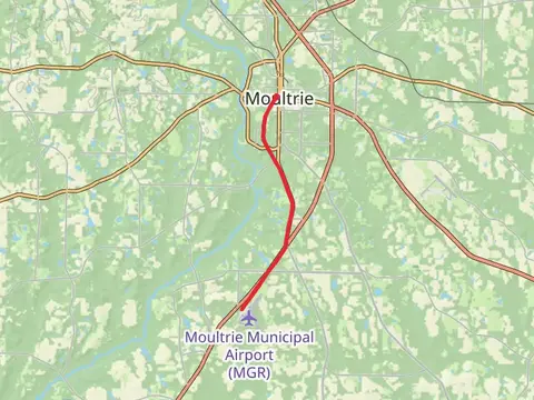 City Recreational Trail to Moultrie Municipal Airport