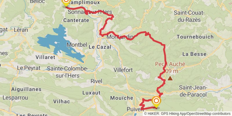 GR 7 stage 75 Map