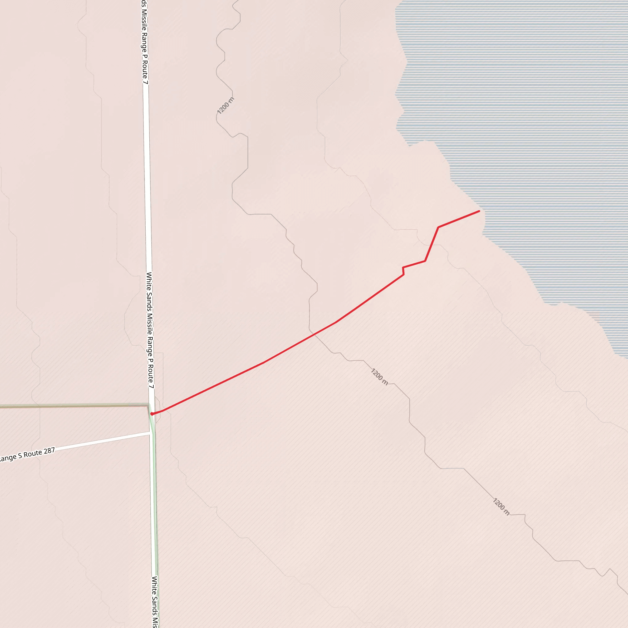 Lake Lucero Trail mobile static map