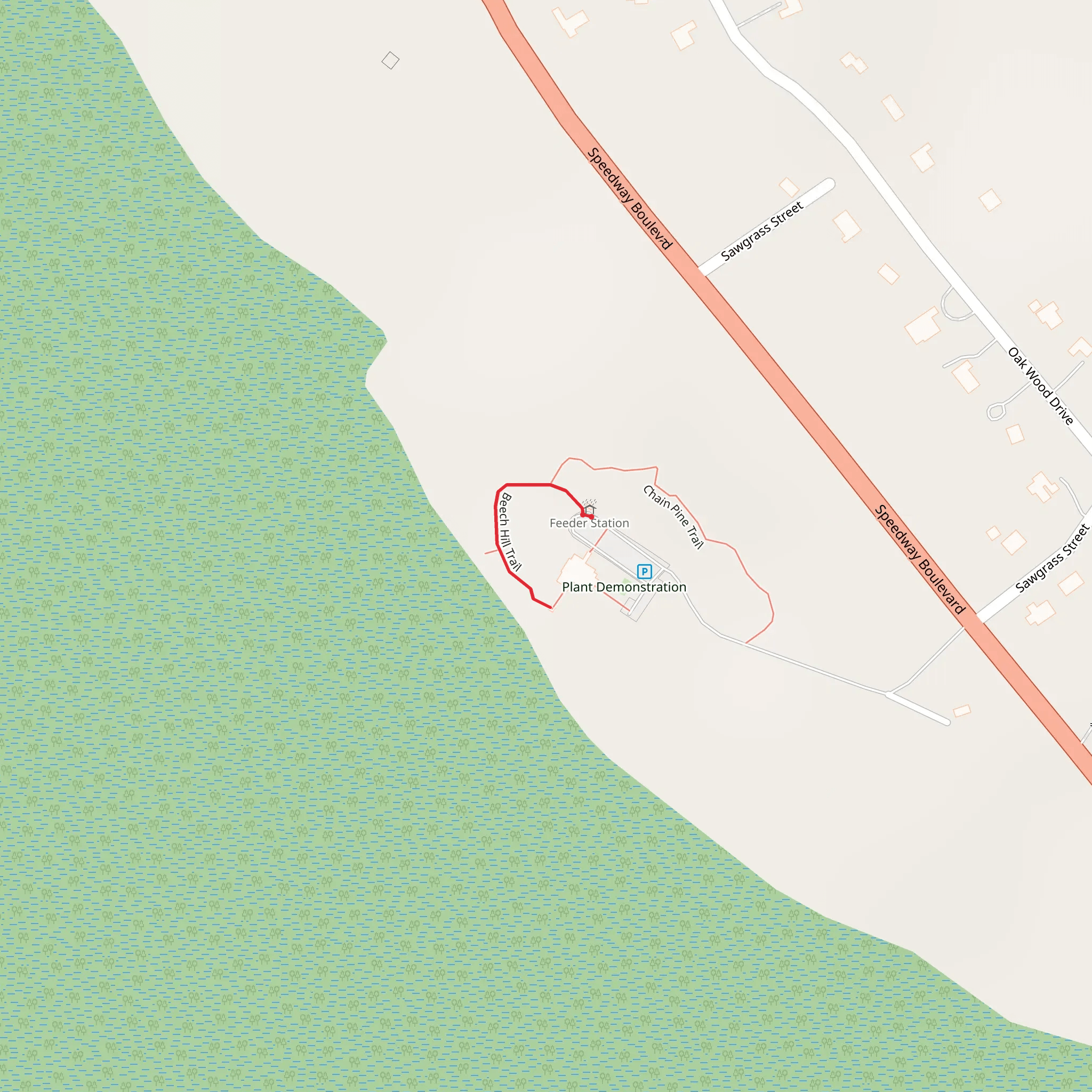 Beech Hill Trail mobile static map