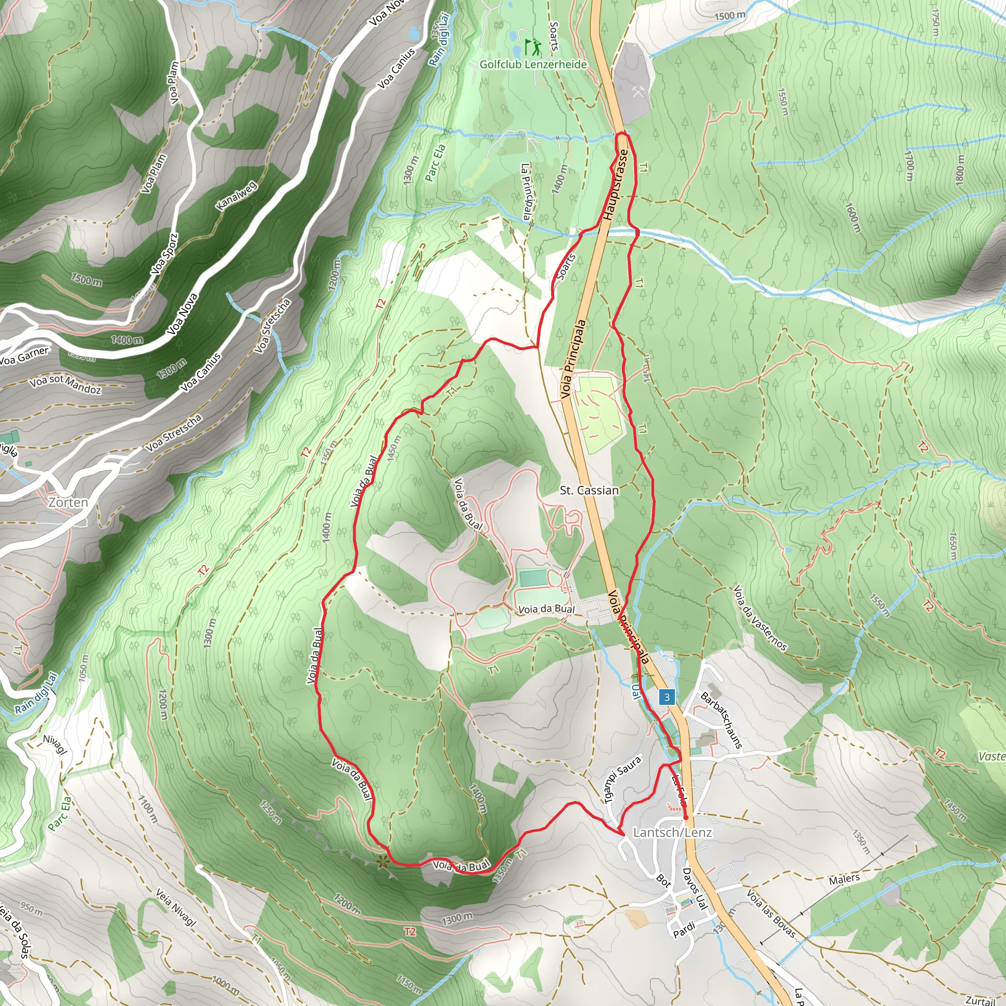 Senda Crap la Tretscha mobile static map