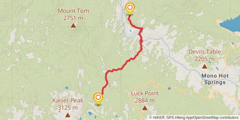 Theodore Solomons Trail stage 6 Map