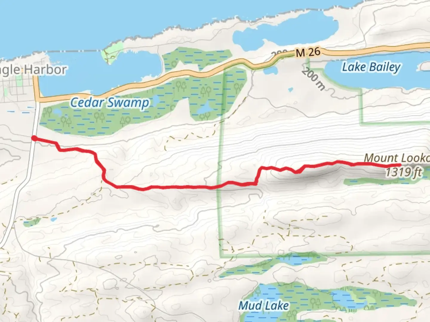 An image depicting the trail Mount Lookout via Nicole Bloom Memorial Trail and its surrounding area.