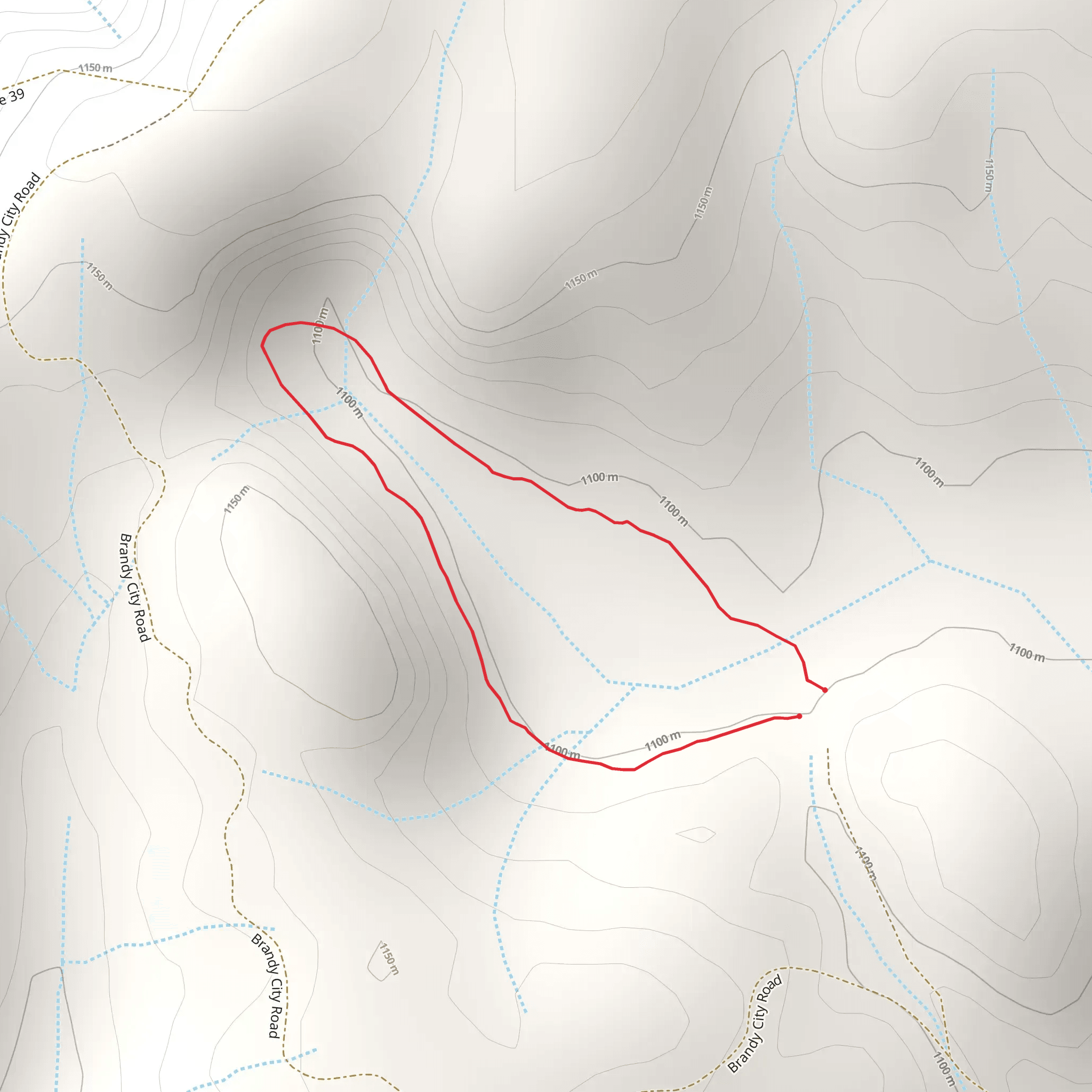 Brandy City Pond Trail mobile static map
