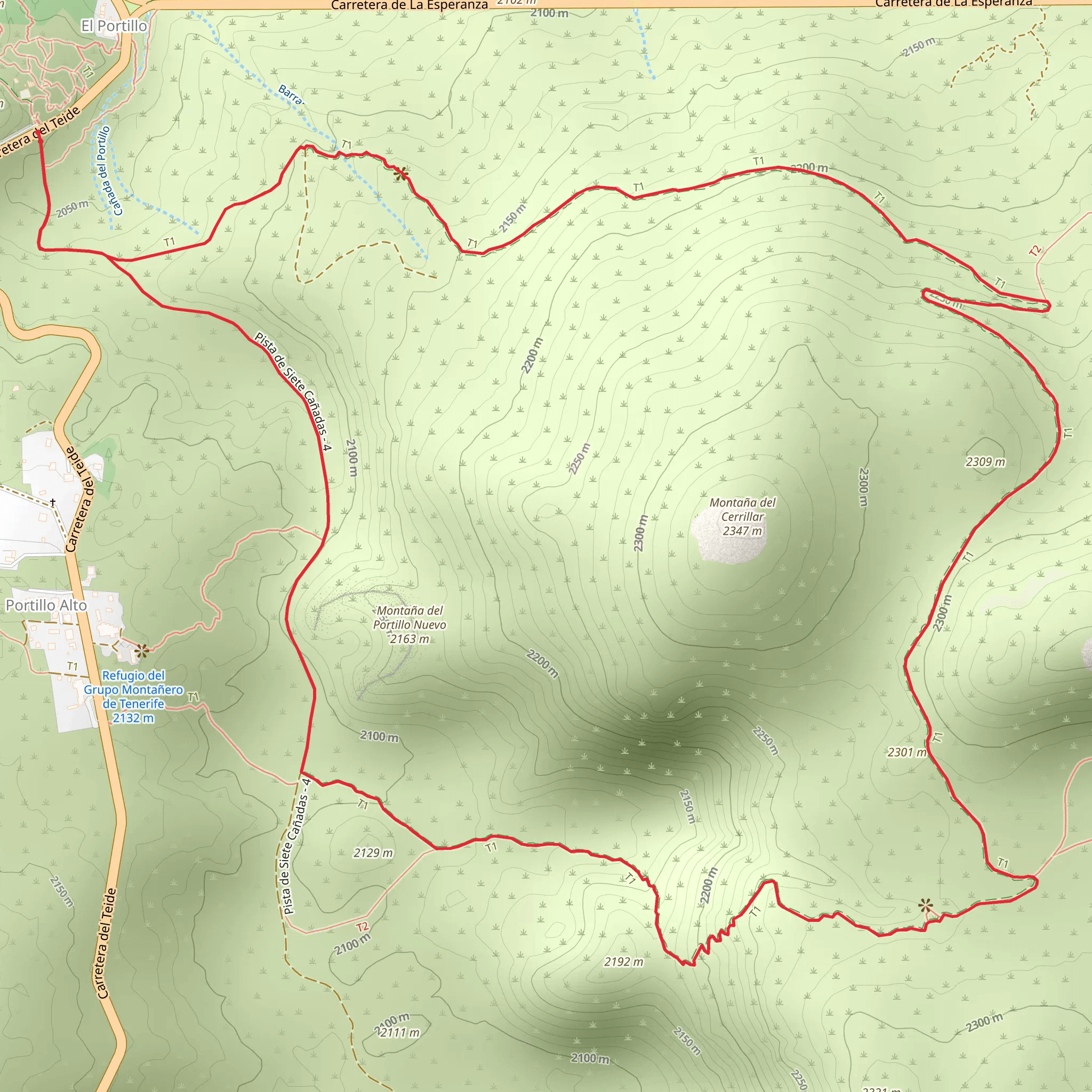 Arenas Negras Loop mobile static map
