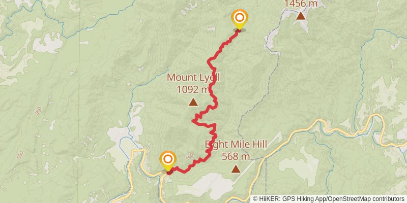 The Old Ghost Road stage 1 Map