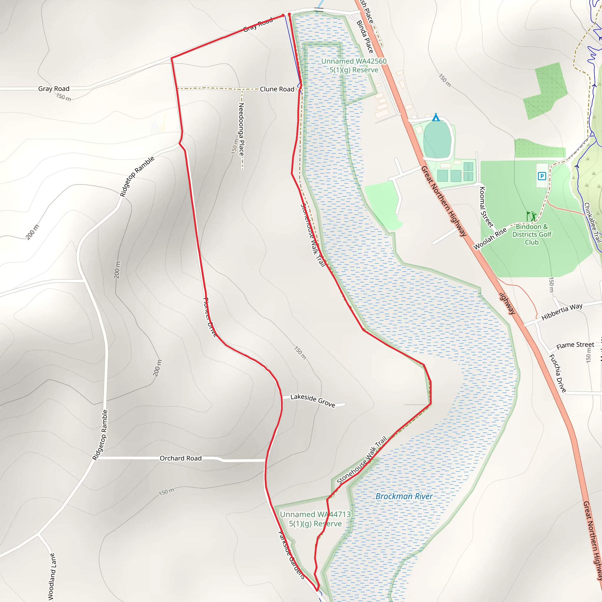 Stonehouse Walk mobile static map