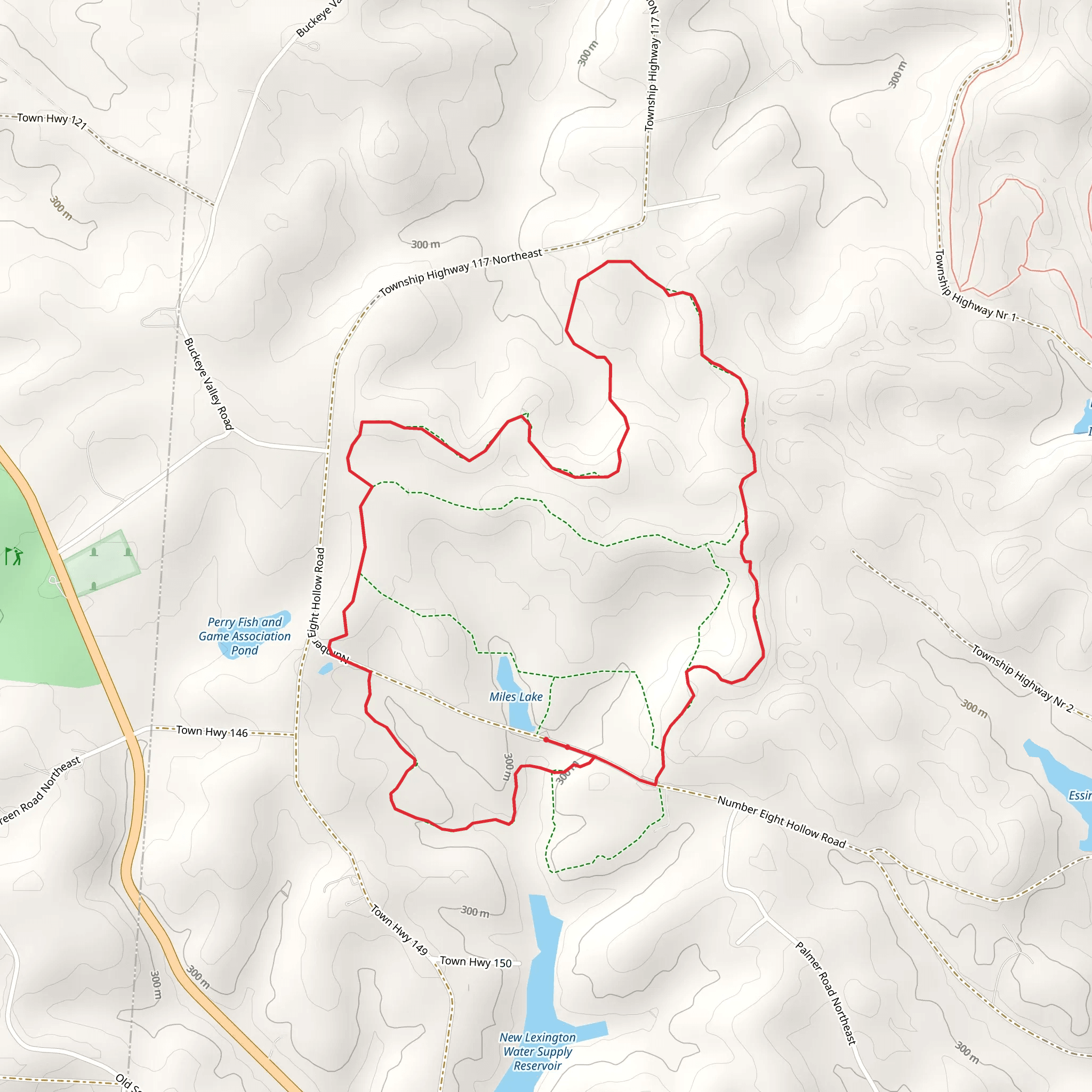 Number Eight Hollow Road Loop mobile static map