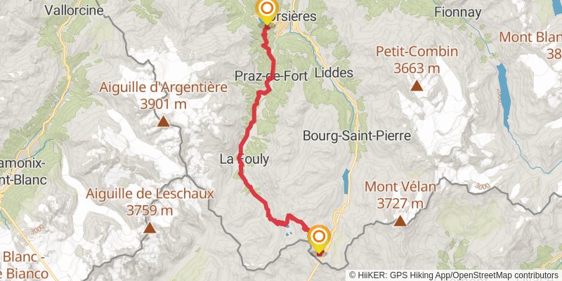 Alpenpässe-Weg stage 25 Map