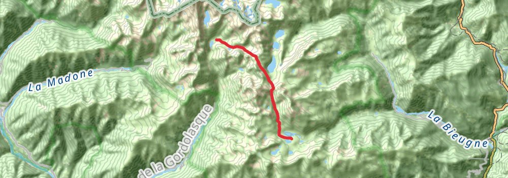 Via Alpina - Red Trail stage 130 Map
