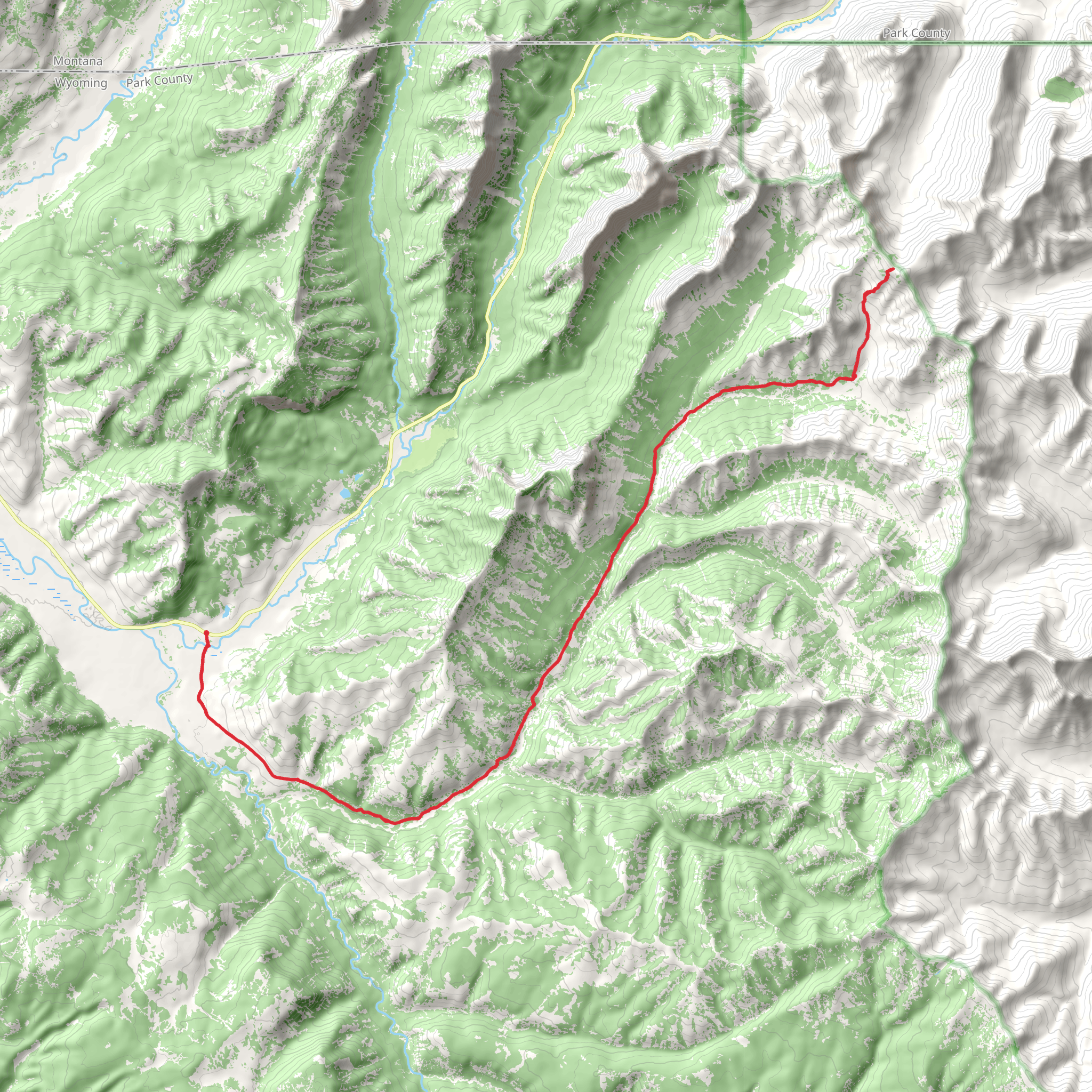 Cache Creek Trail mobile static map