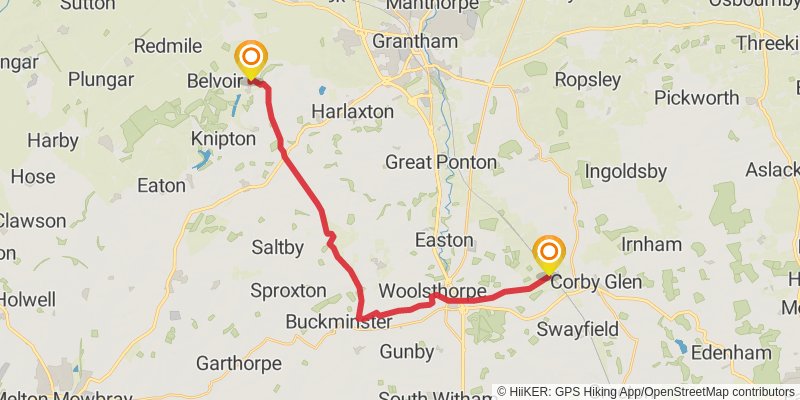 St Bernard's Way stage 15 Map