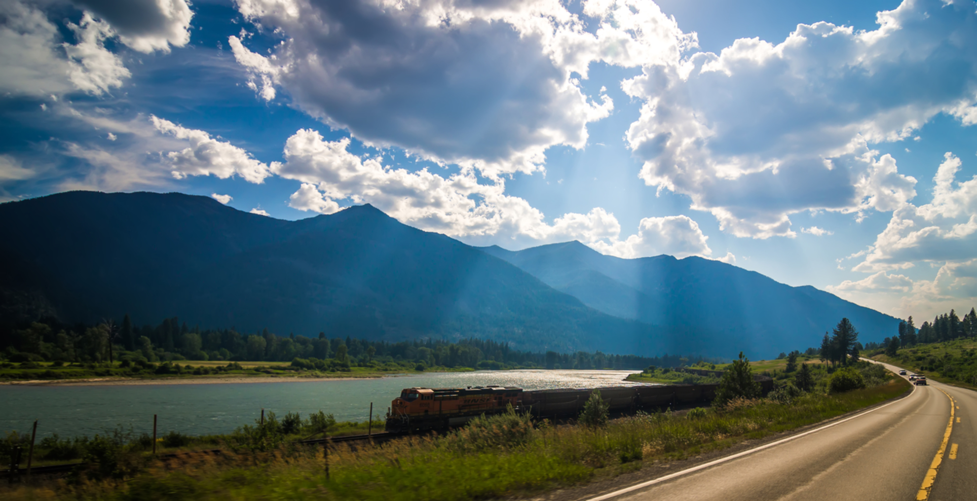 An image depicting the trail Kismet Creek from Noxon Rapids Reservoir and its surrounding area.