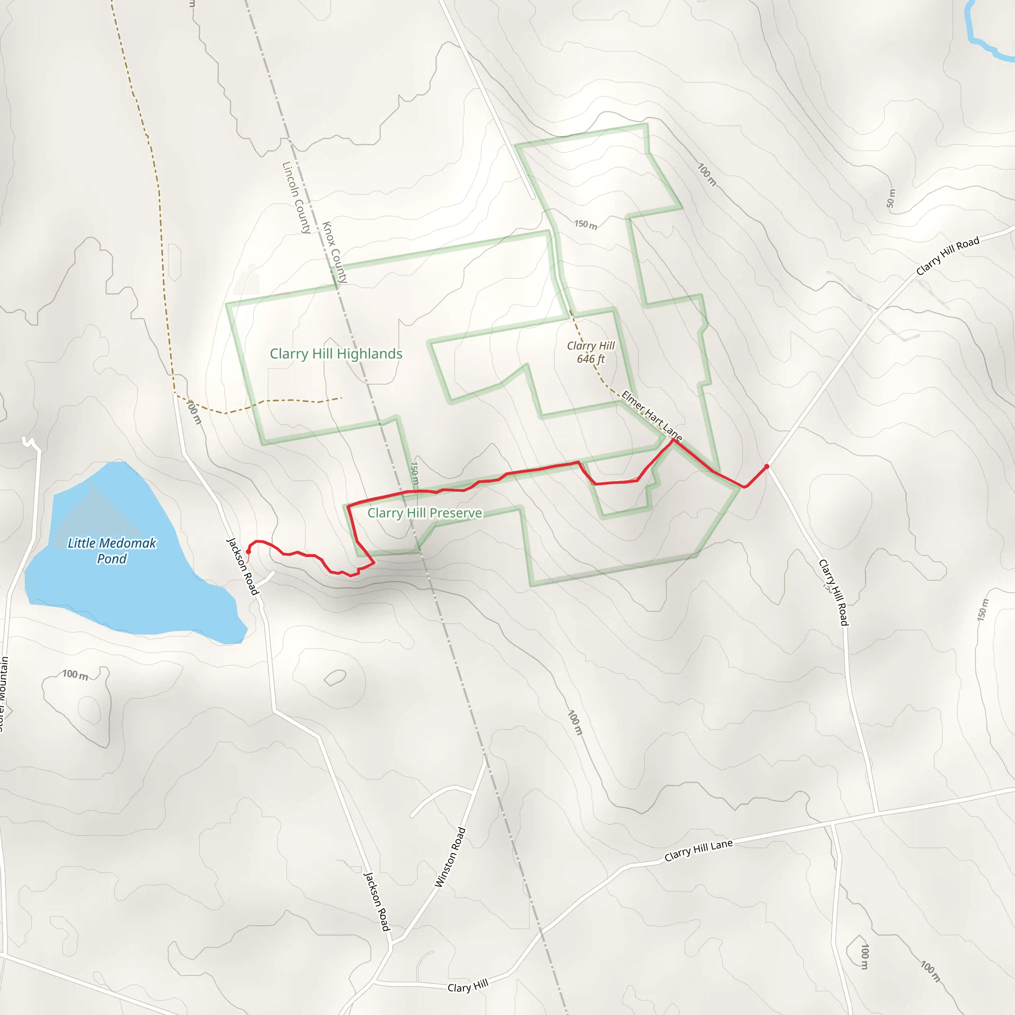 Jackson Road Trail mobile static map