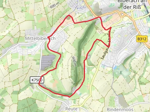 Mittelbiberach to Unterreute Loop