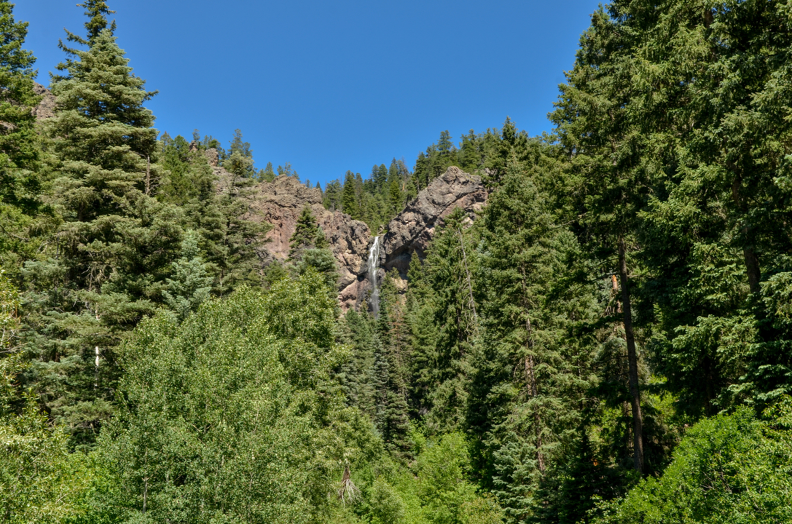 An image depicting the trail Treasure Falls Trail and its surrounding area.