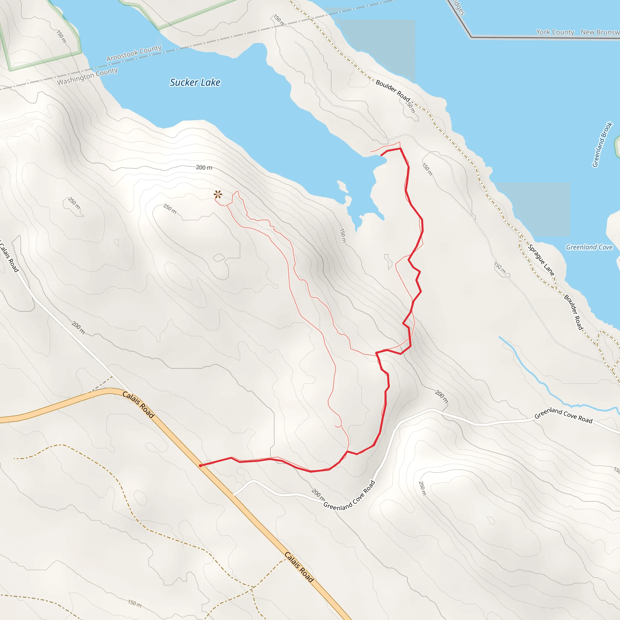 Sucker Lake Trail mobile static map