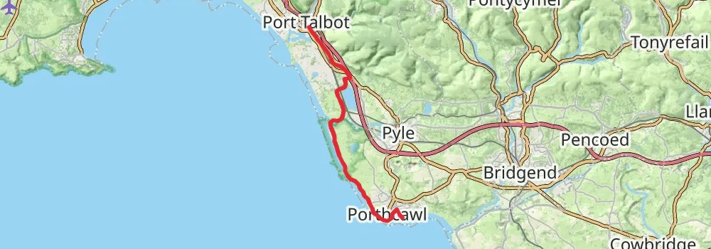 Wales Coast Path stage 67 Map
