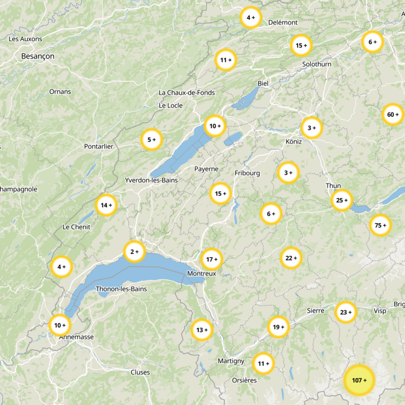 de la Glâne Static Map